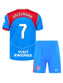 Billige Atletico Madrid Antoine Griezmann #7 Tredjedraktsett Barn 2025-26 Kortermet (+ Korte bukser)